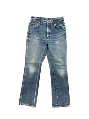 Wrangler Classic Mens 32W X 34L Blue Traditional Boot High RiseRegular Fit Jeans